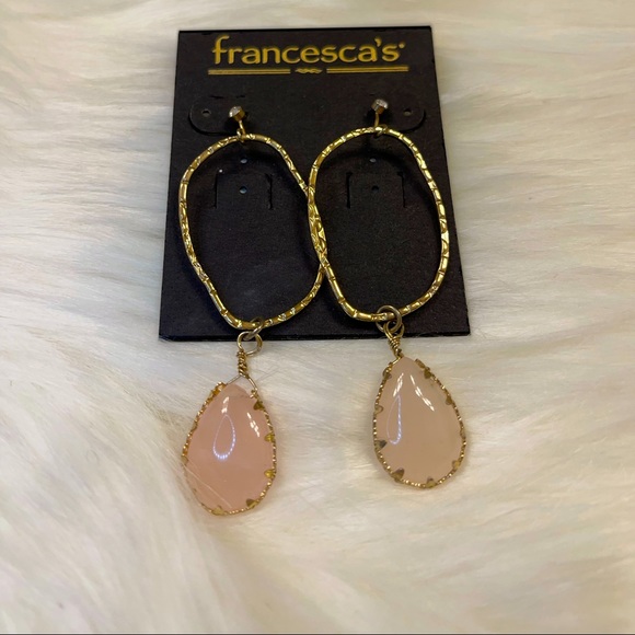 Francesca’s Pale Pink Dangly Earrings (NWT! ✨) - Picture 1 of 3